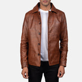 Zakas Brown Leather Jacket